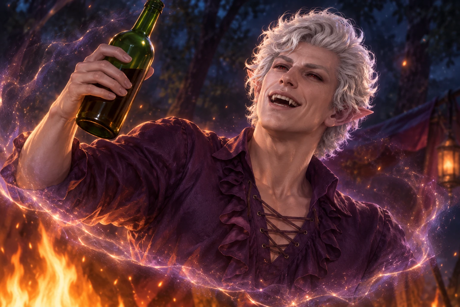 Gale's illusion. Flattering. I look like I'm having a wonderful time.