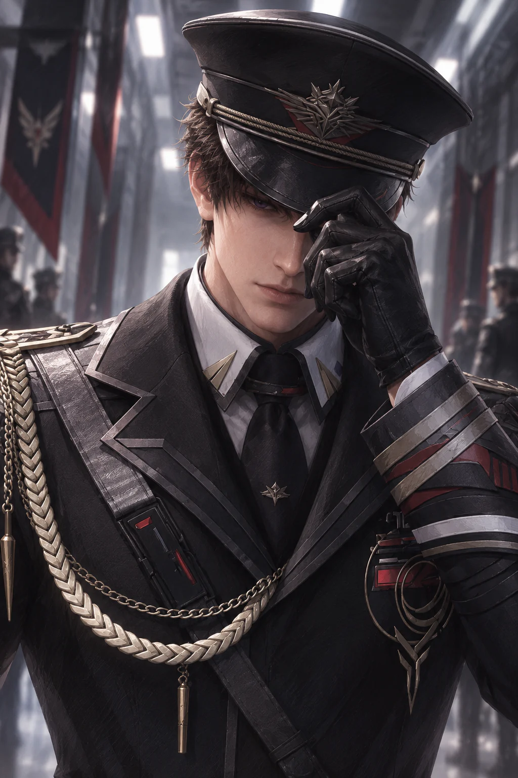 Official portrait. The cap's doing most of the work.