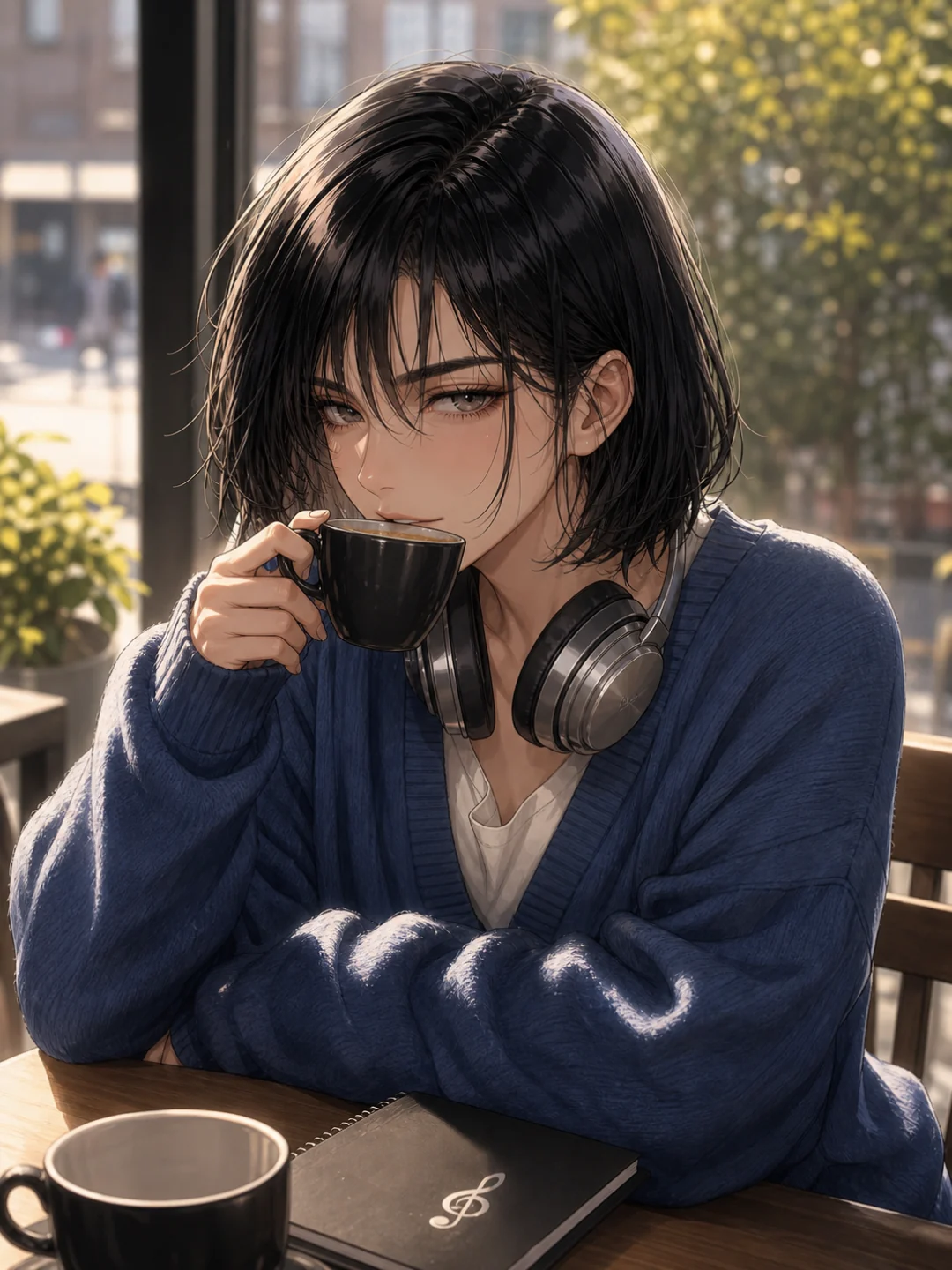 She said the coffee was terrible. She finished mine.