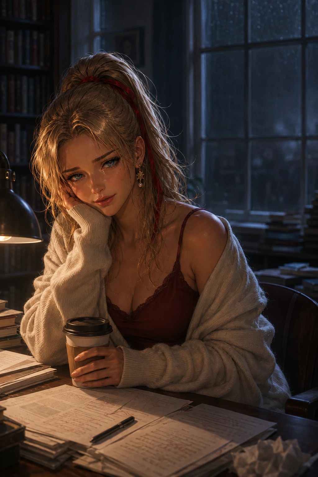 One more chapter. Then I'm stealing your coffee.